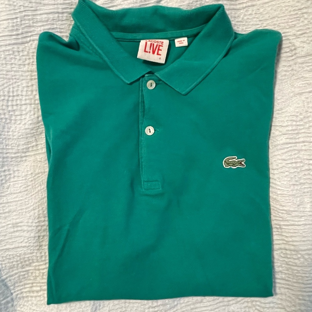 Lacoste Polo Shirt, short sleeves. Size 4.
